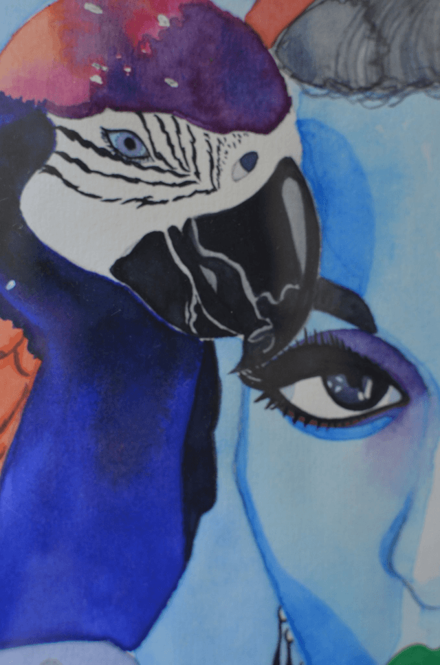Femme bleue