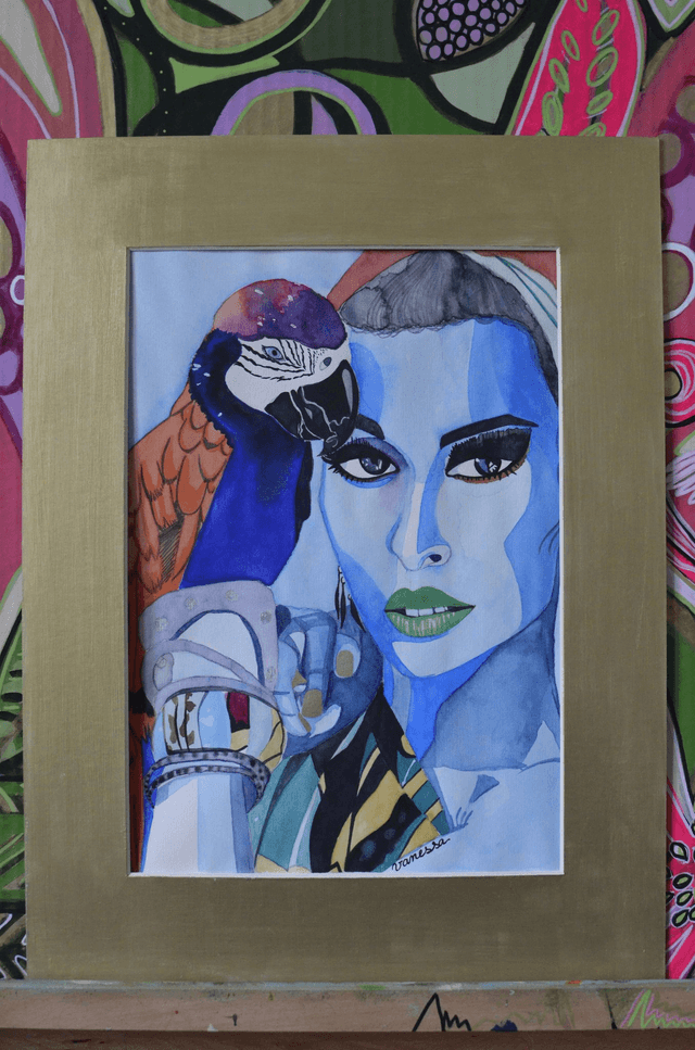 Femme bleue