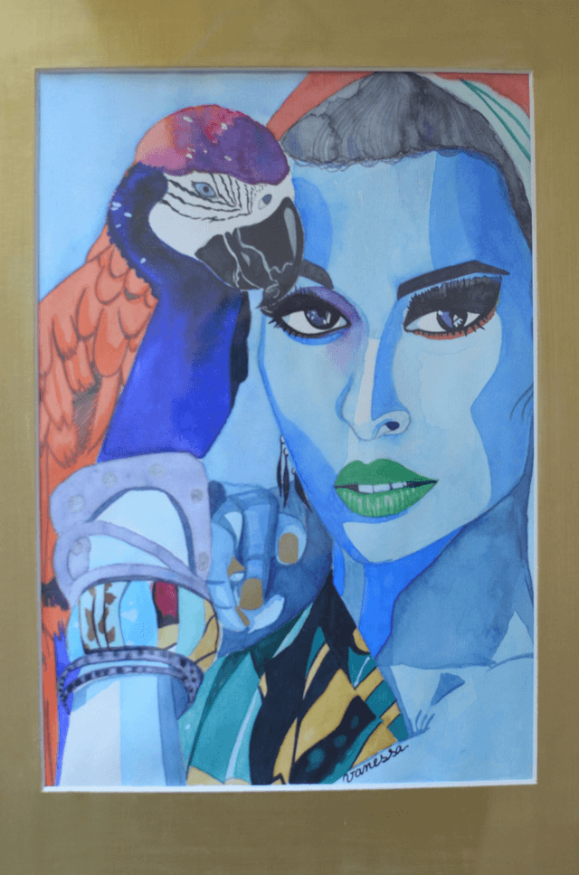 Femme bleue